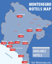montenegro online booking map